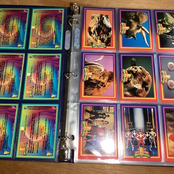 1994 MIGHTY MORPHIN POWER RANGERS series 1 all 72 BASE SET CARDS + 10 power caps - Picture 1 of 11